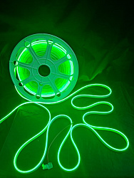 Flex Neon 12 вольт.  Гибкий неон зеленый 