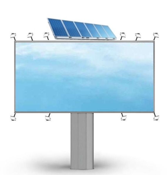 Солнечная система для освещения рекламного стенда