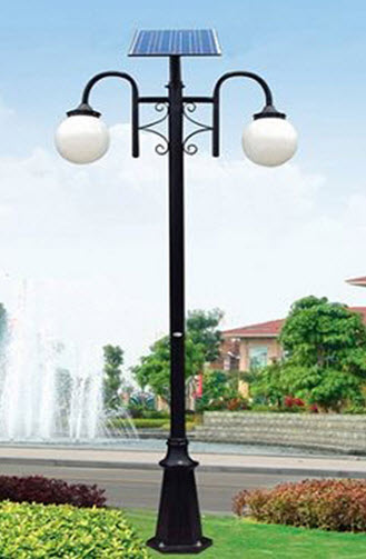 Солнечная система для уличных парковых светильников
