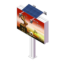 Солнечная система для освещения билборда