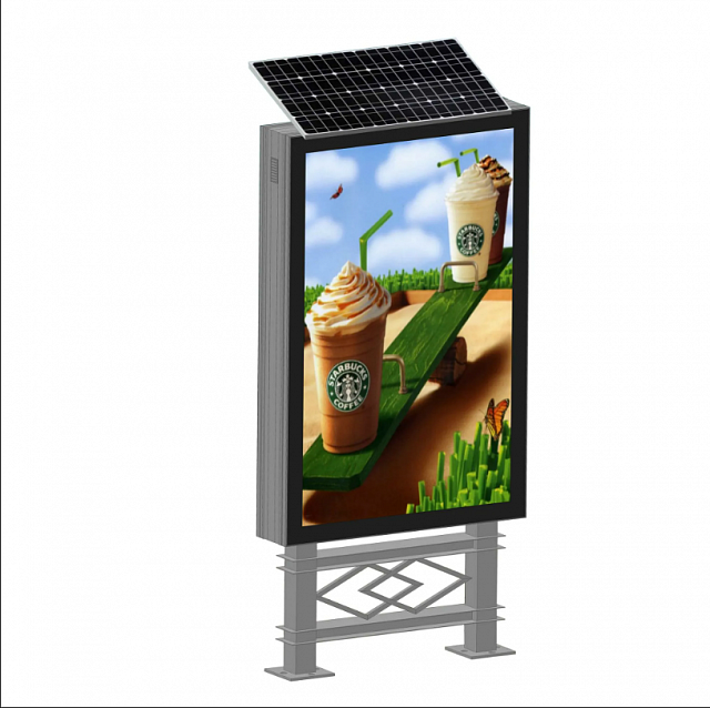 Солнечная система для освещения билборда