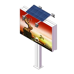 Солнечная система для освещения рекламной стелы
