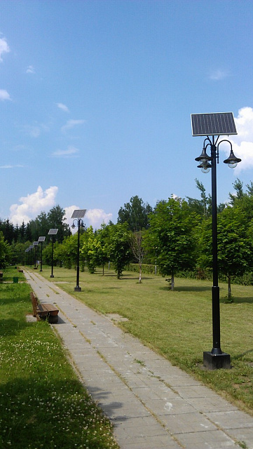 Солнечная автономная система для уличных фонарей