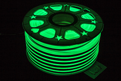 Гибкий неон светодиодный 220 v. Neon flex 220 вольт.  Гибкий неон зеленый