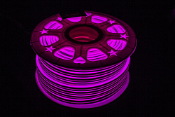 Гибкий неон светодиодный 220 v. Neon flex 220 вольт.  Гибкий неон фиолетовый