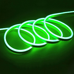 Flex Neon 220 вольт.  Гибкий неон зеленый